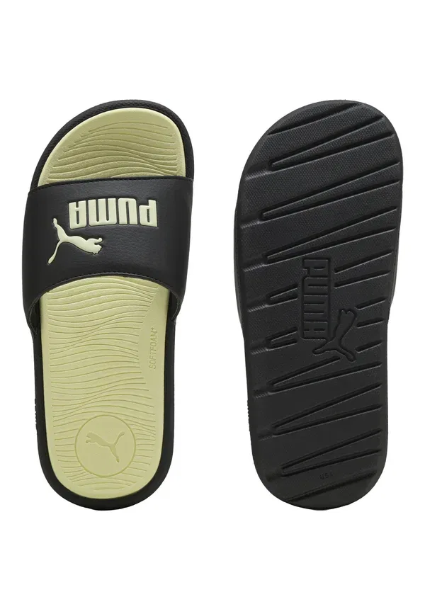 Сланцы Puma Cool Cat 2.0 Jr Pool Slides, черный с яблочно-зеленым — фото 3