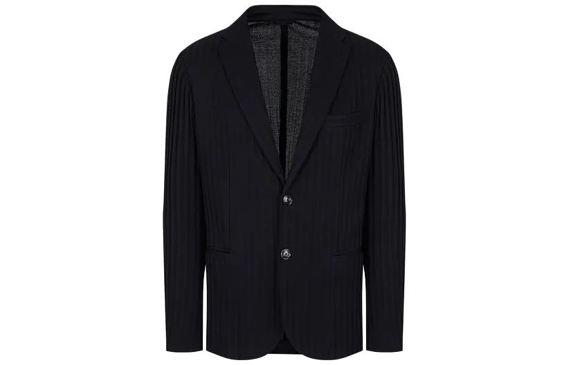 

Emporio Armani Мужской деловой костюм, черный, с V-образным вырезом, деловой костюм средней строгости