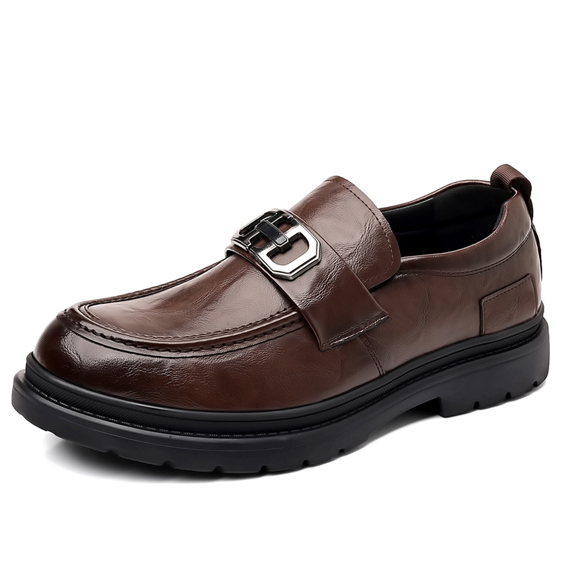 

CALIFBULL Мужские туфли дерби на низком ходу коричневые, цвет Brown[Leather Shoe Size: Size 40 in This Model = Athletic Shoes 41]