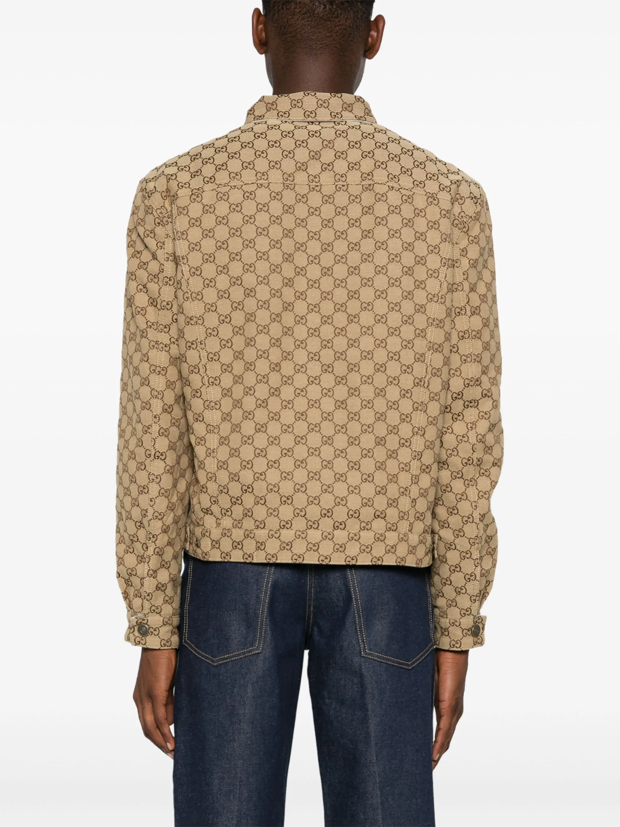 Двусторонняя джинсовая куртка Gucci, синий — фото 4