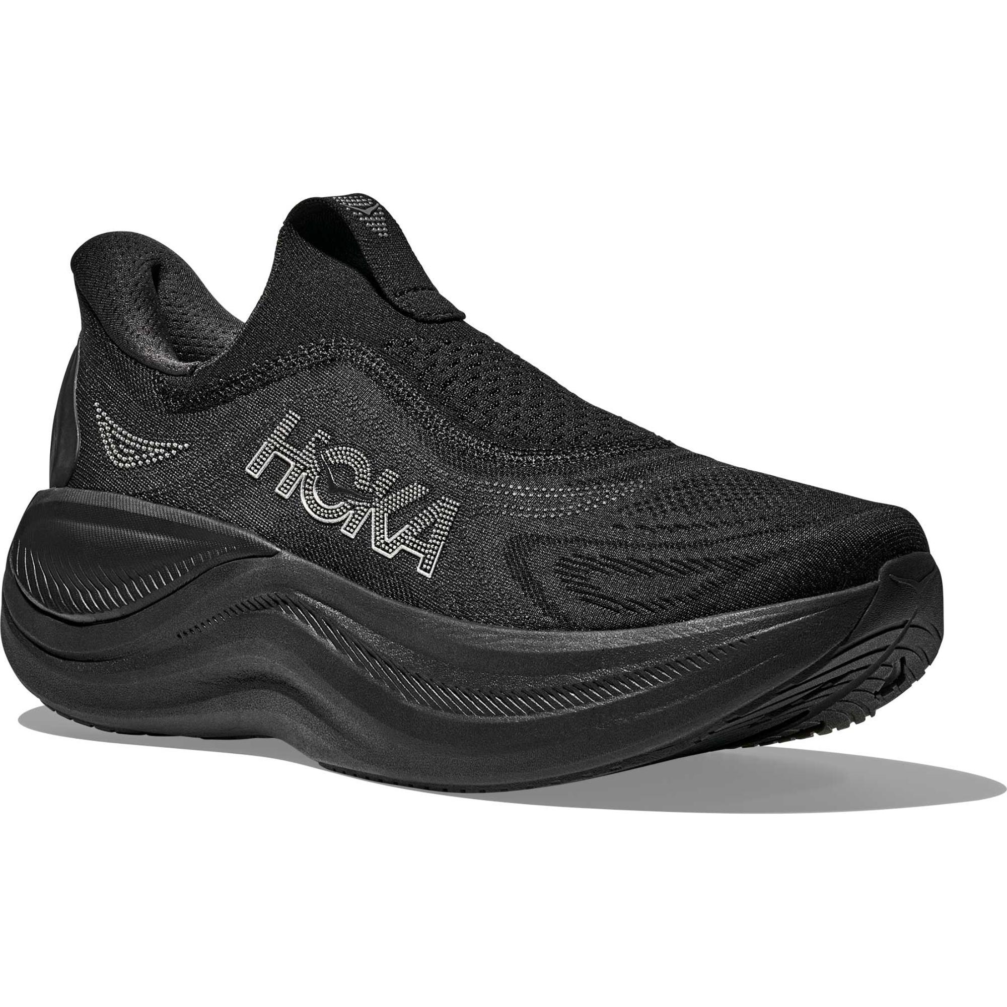Мужские беговые кроссовки Skyward без шнурков HOKA, Black/Black — фото 2