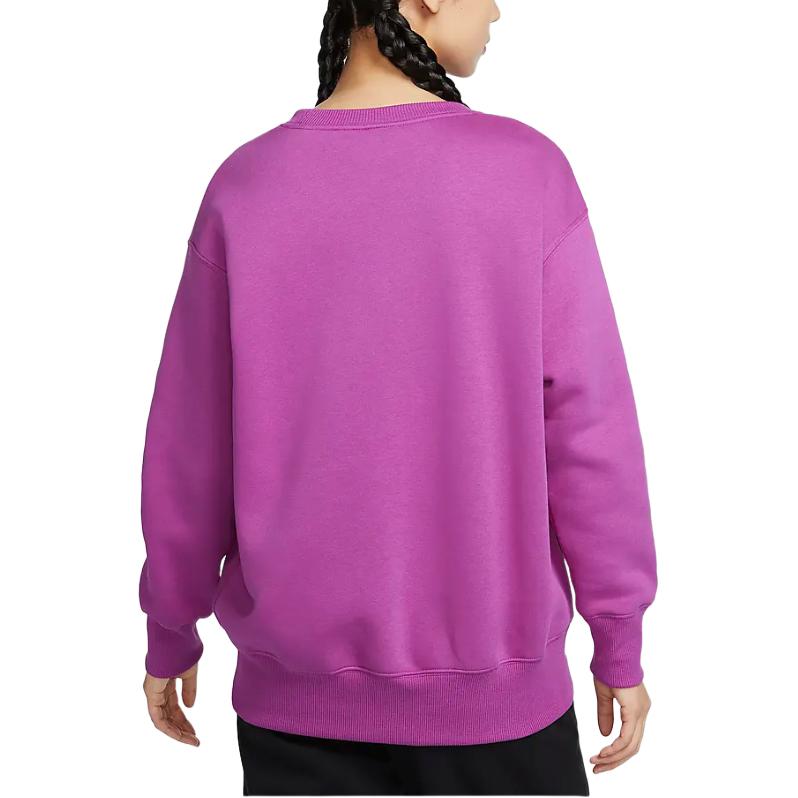 Спортивный оверсайз свитшот Phoenix Fleece женский яркий фуксия Nike, фуксия — фото 4