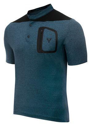 

Футболка LeBram Parpaillon Gravel с коротким рукавом, серая, петрольно-синяя, прямого кроя