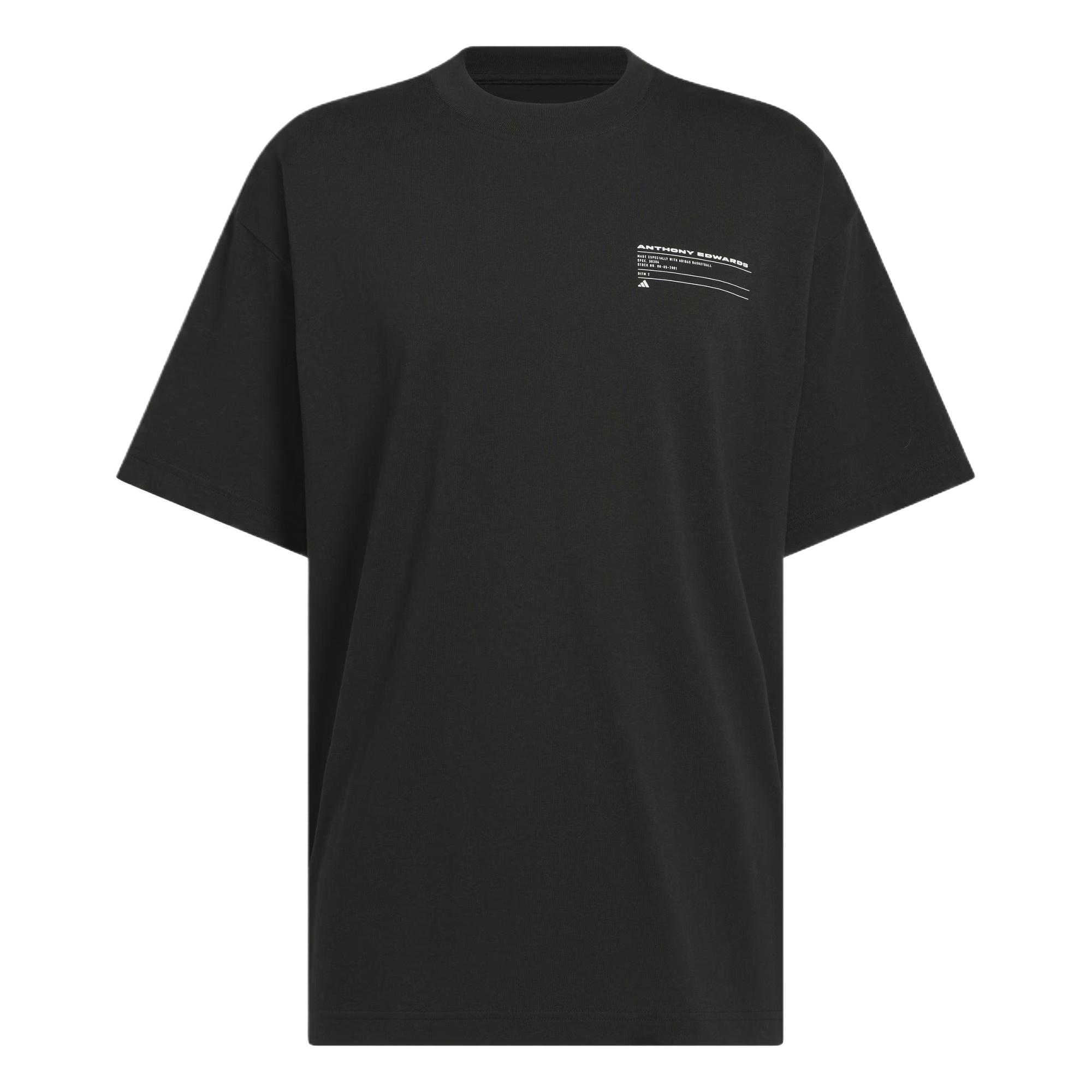 

Adidas Футболка мужская ANTHONY EDWARDS Series GFX TEE 3 Black, Черный, Adidas Футболка мужская ANTHONY EDWARDS Series GFX TEE 3 Black