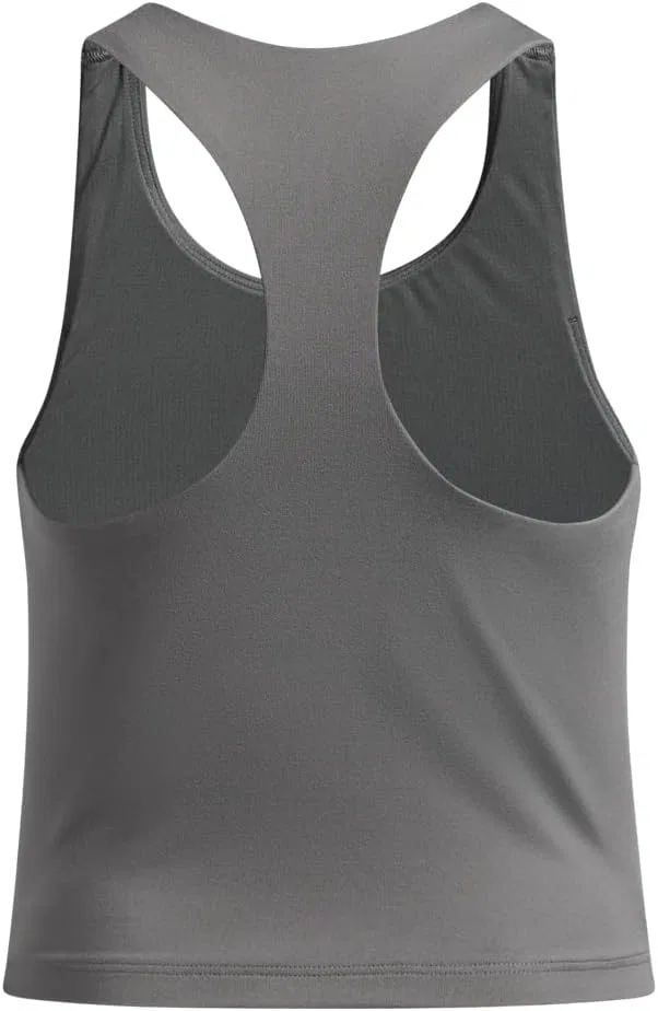 Детский топ для активного отдыха Under Armour Motion Crop Tank, Clay Green / Titanium — фото 4