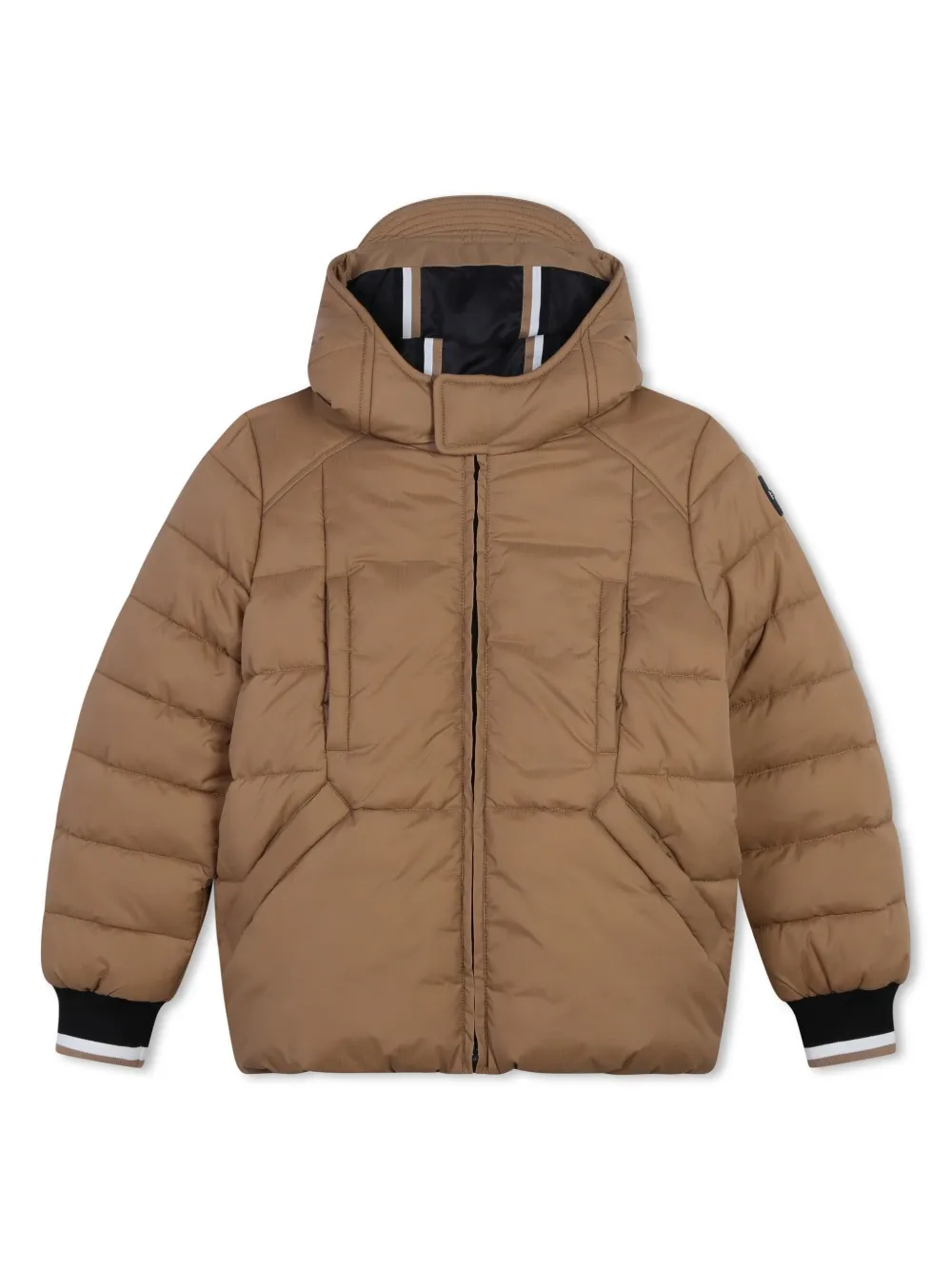 

Пуховик из рипстопа BOSS Kidswear, нейтральный