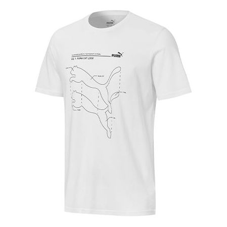 

Футболка logo printing round neck short sleeve white Puma, белый