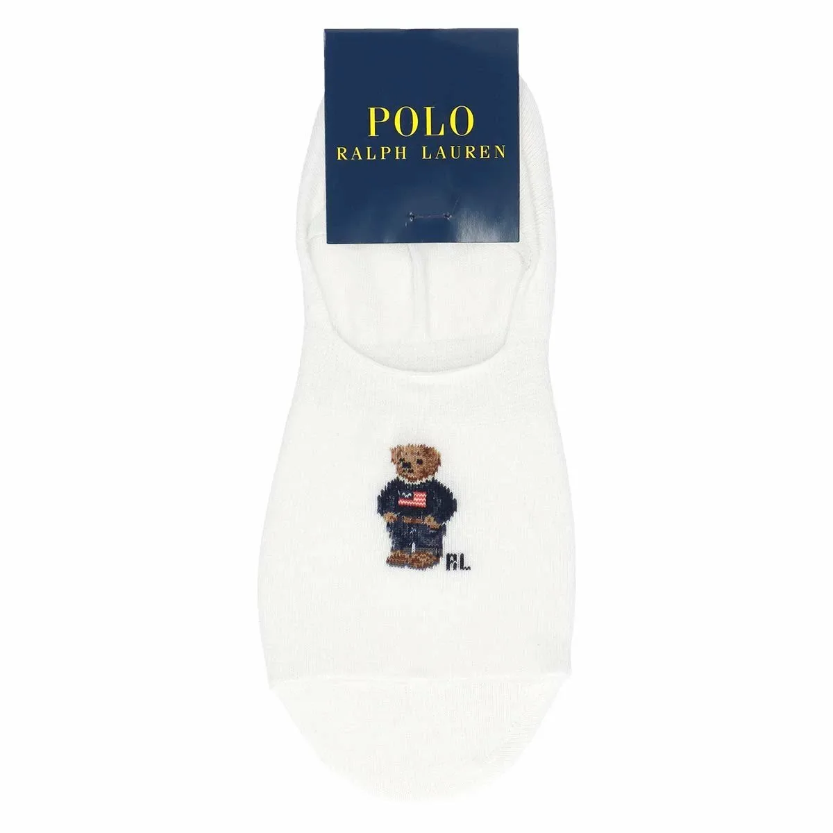 Мини-носки-комбинации из органического хлопка и джинсовой ткани Bearfoot Polo Ralph Lauren, 90. White