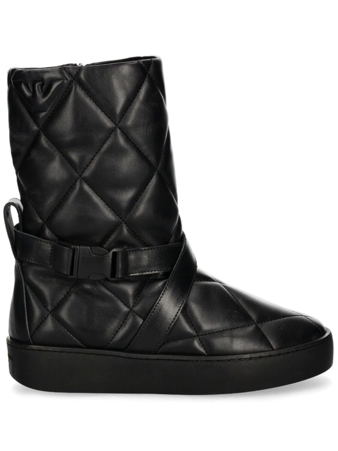 Стеганые зимние сапоги Emporio Armani, черный
