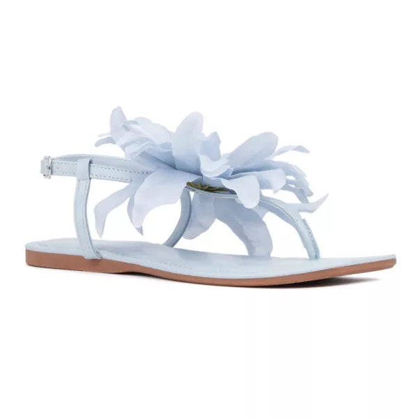 Женские сандалии Helga с Т-образным ремешком New York & Company, цвет pastel blue