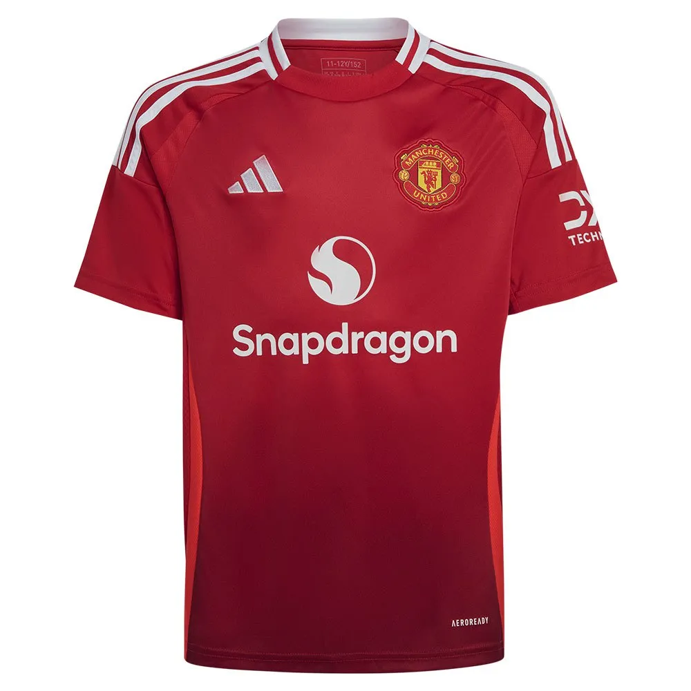 Футболка с коротким рукавом adidas Manchester United 24/25 home junior, красный — фото 3