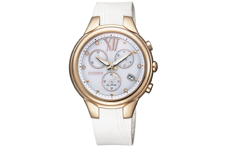 

CITIZEN Часы L Series Solar Quartz Movement Rubber PU Strap Watch 36mm Women's Watch White Dial FB1312 06A, White Dial