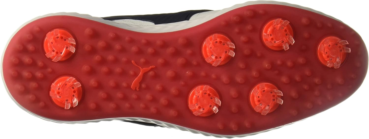 PumaGolf Мужские кроссовки Ignite Pwradapt Caged Disc, белый/серебристый — фото 4