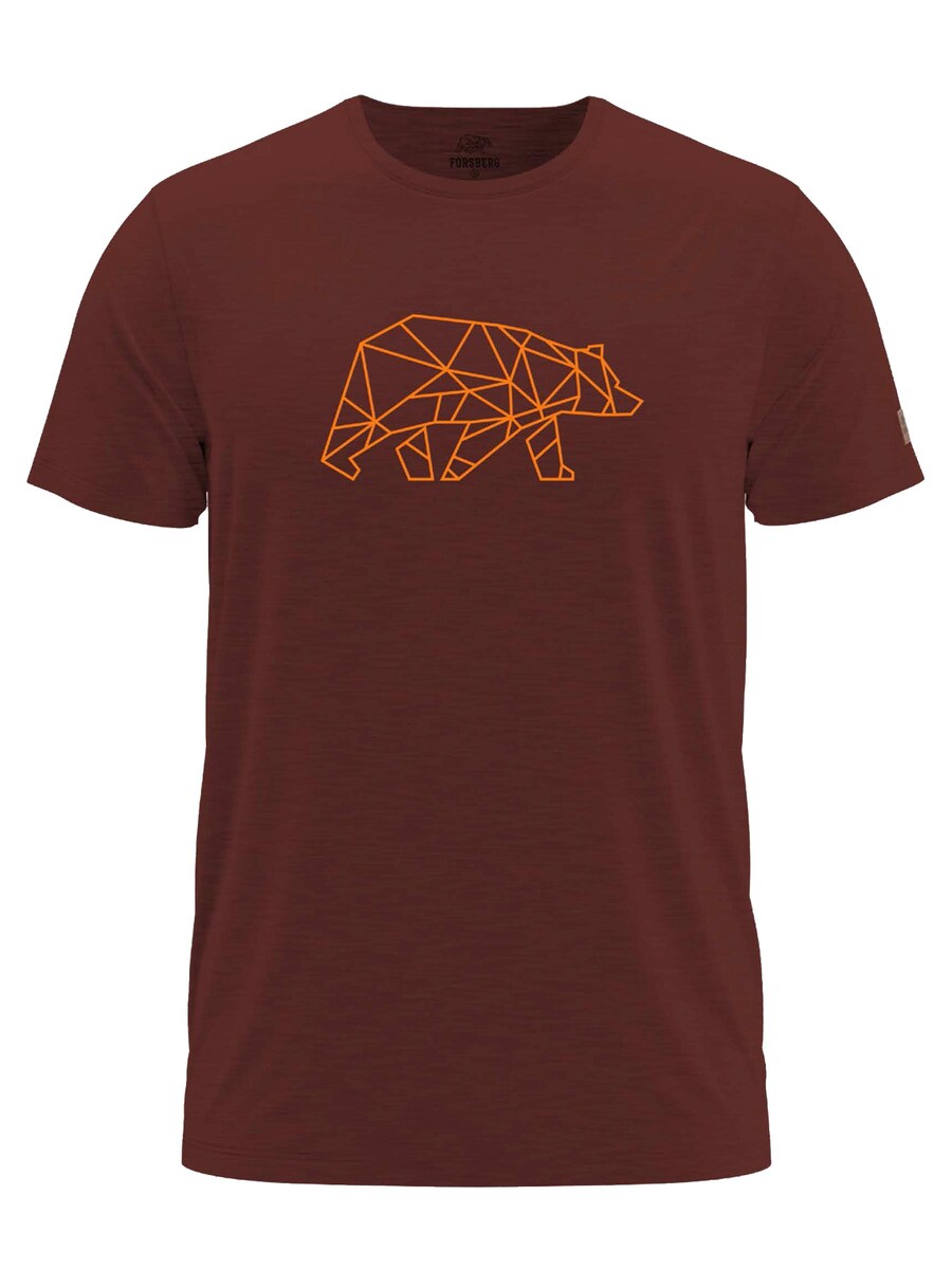 

Футболка FORSBERG Finnson T- mit Brustlogo, Bordeaux