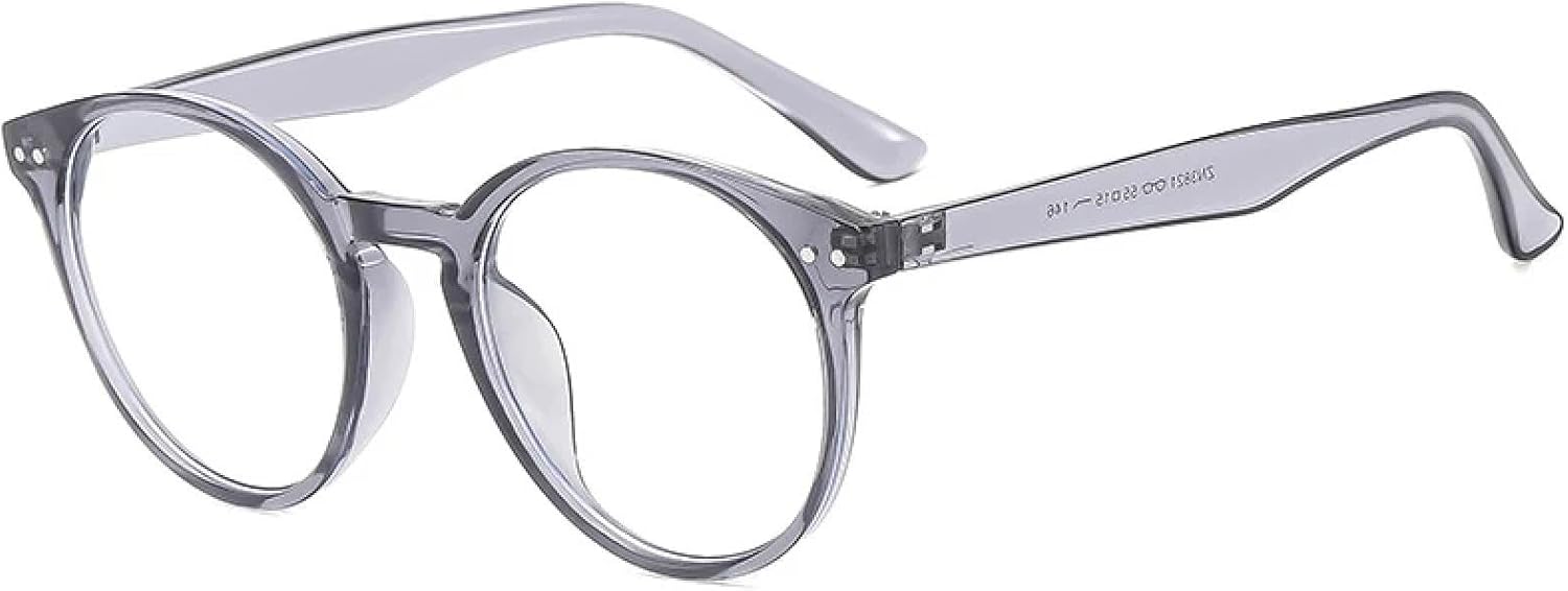 

Солнцезащитные очки с защитой от УФ-излучения UV400 для женщин и мужчин | Круглые линзы конфетных цветов, панк-стиль, заклепки | для занятий спортом на открытом воздухе DSVIGF, Grey Clear