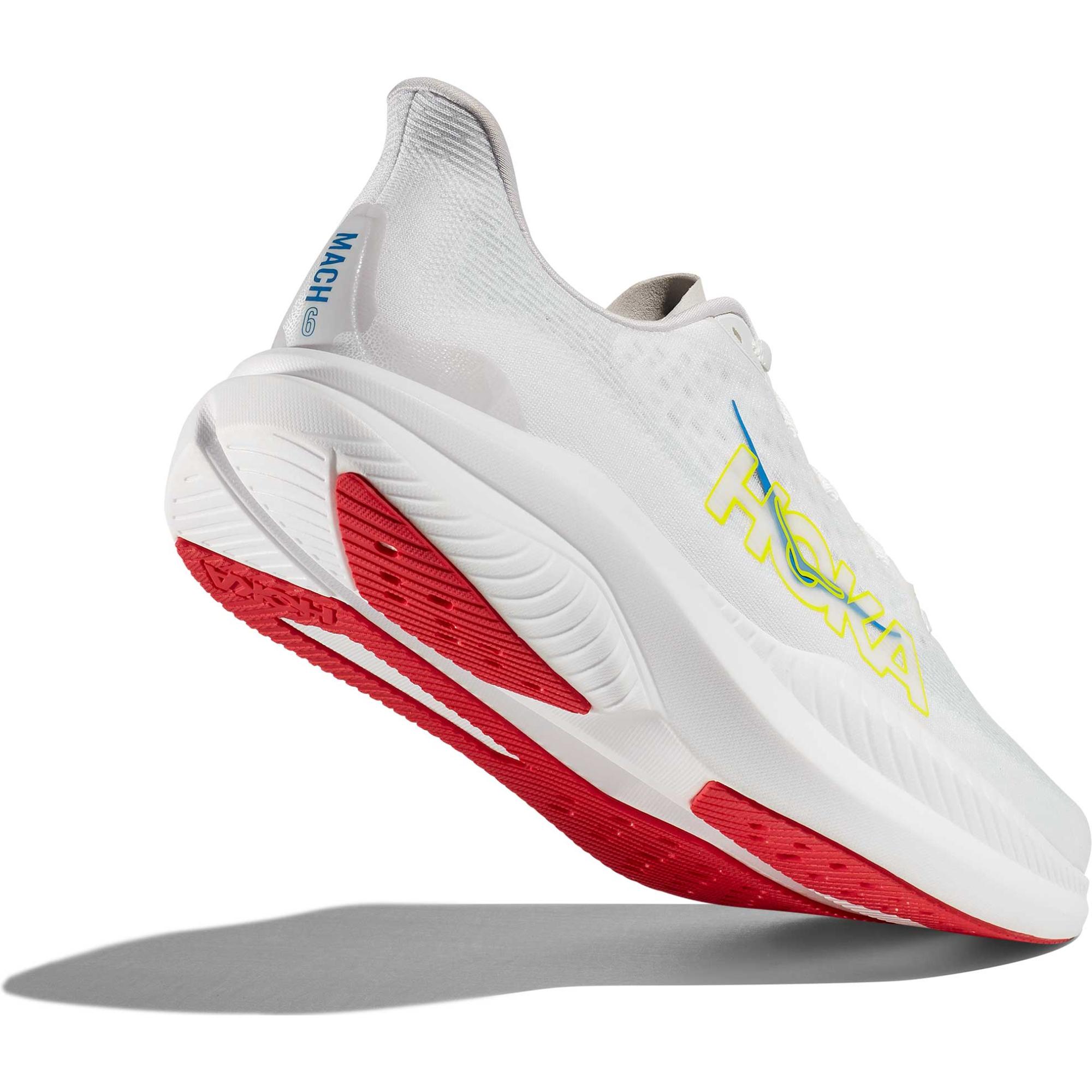 Мужские беговые кроссовки Mach 6 HOKA, White/Nimbus Cloud — фото 4