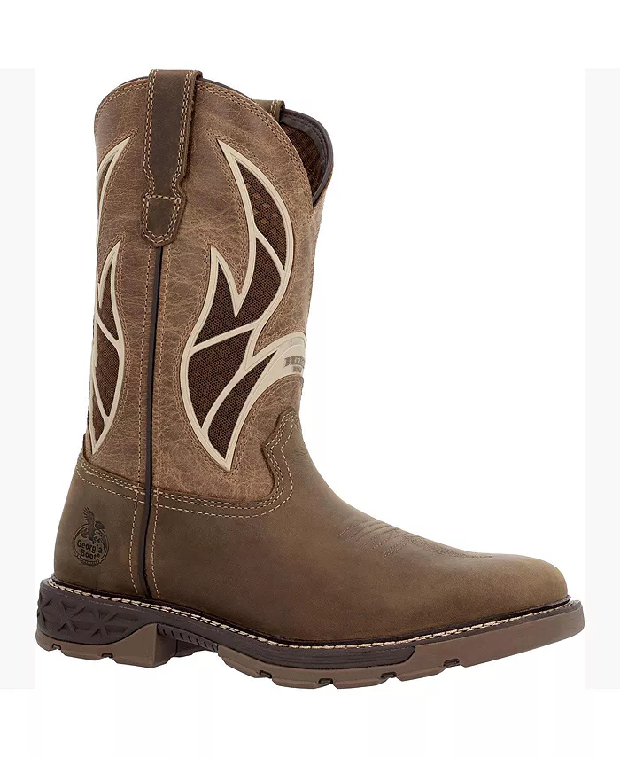 

Мужские рабочие ботинки Carbo-Tec FLX Pull-on с технологией InsulKul Georgia Boot, коричневый