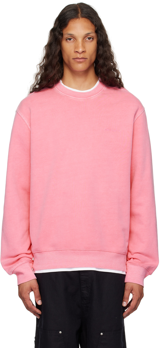 

Розовый свитшот с надписью Duster Carhartt Work In Progress