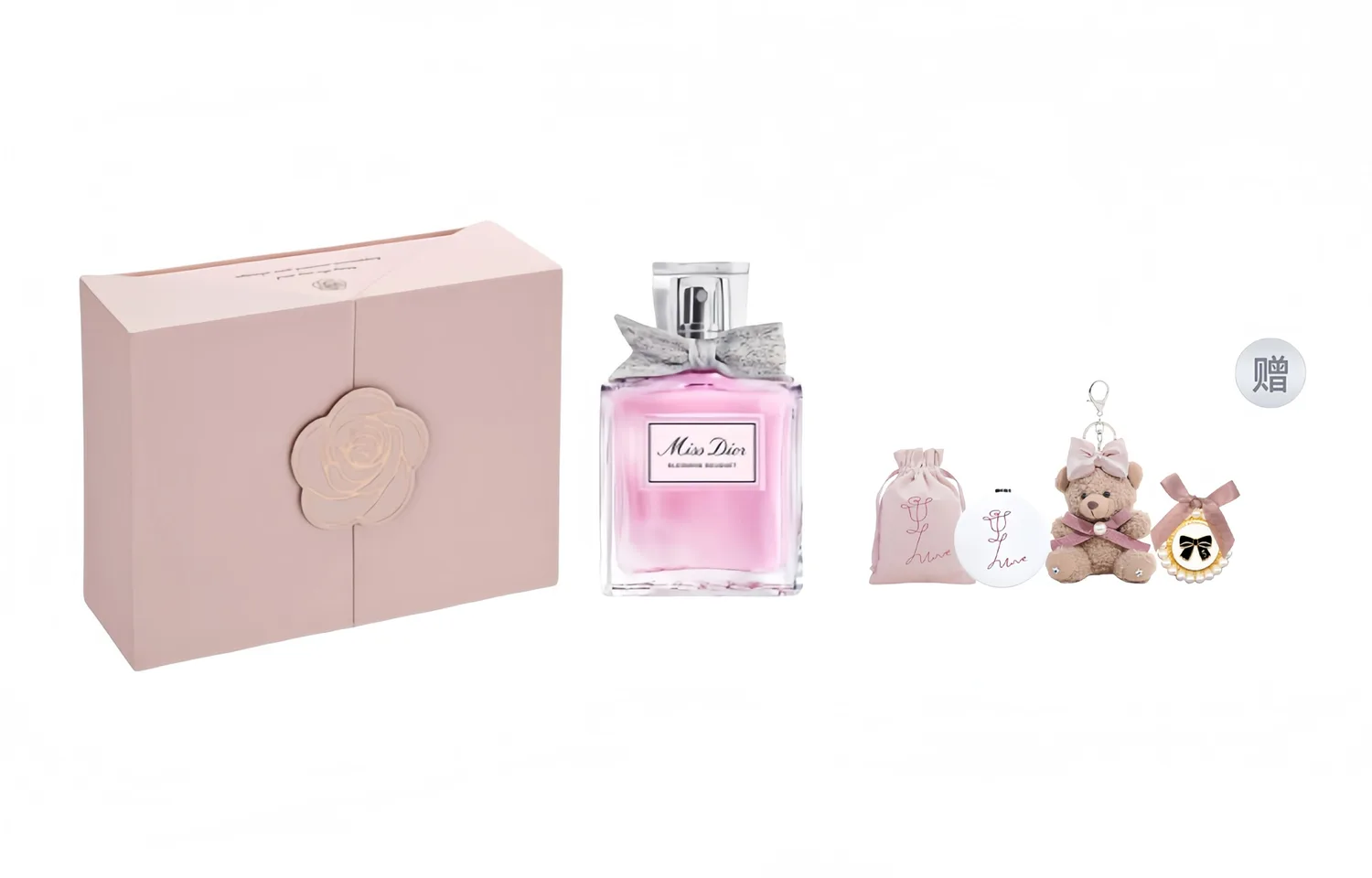 DIOR Набор духов Floral Sweetheart Beloved, туалетная вода цветочная, Floral Sweetheart Light Fragrance 30ml+Luxury Pamper Four-Piece Set Gift Box Set