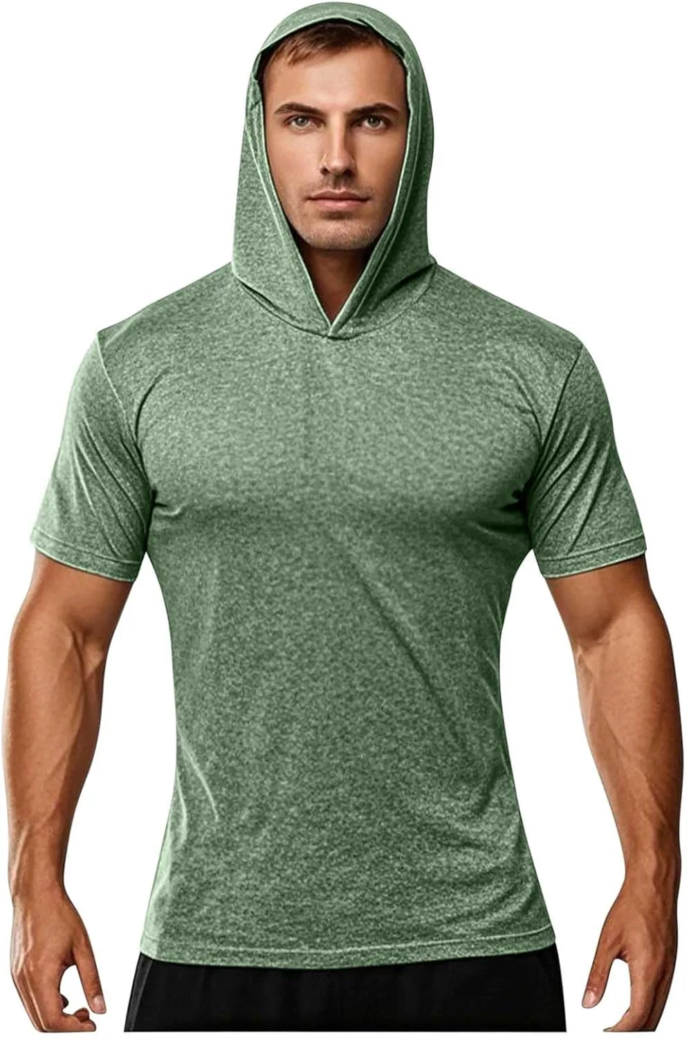 

Мужская футболка с капюшоном для тренировок Quick Dry Sunaei