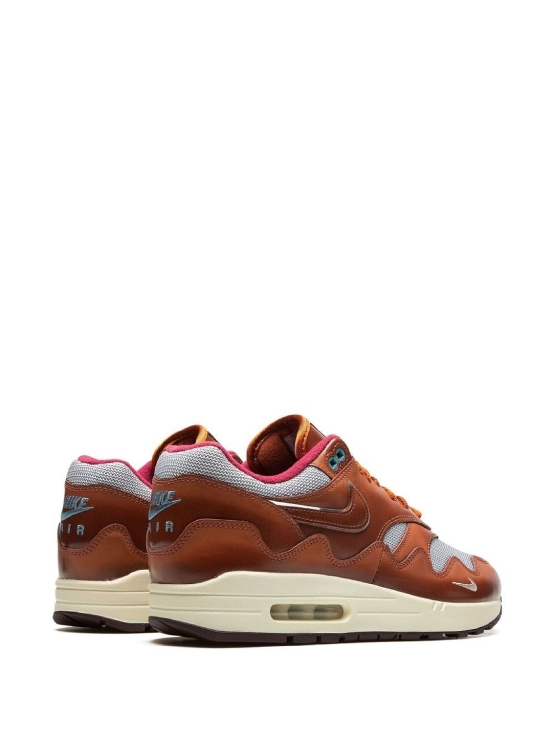 Nike кроссовки Air Max 1 Dark Russet из коллаборации с Patta, коричневый — фото 3
