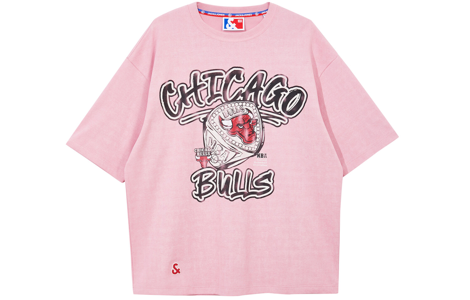 

Футболка Nba X Jack&Jones X Bulls Nba унисекс Jack Jones, серый