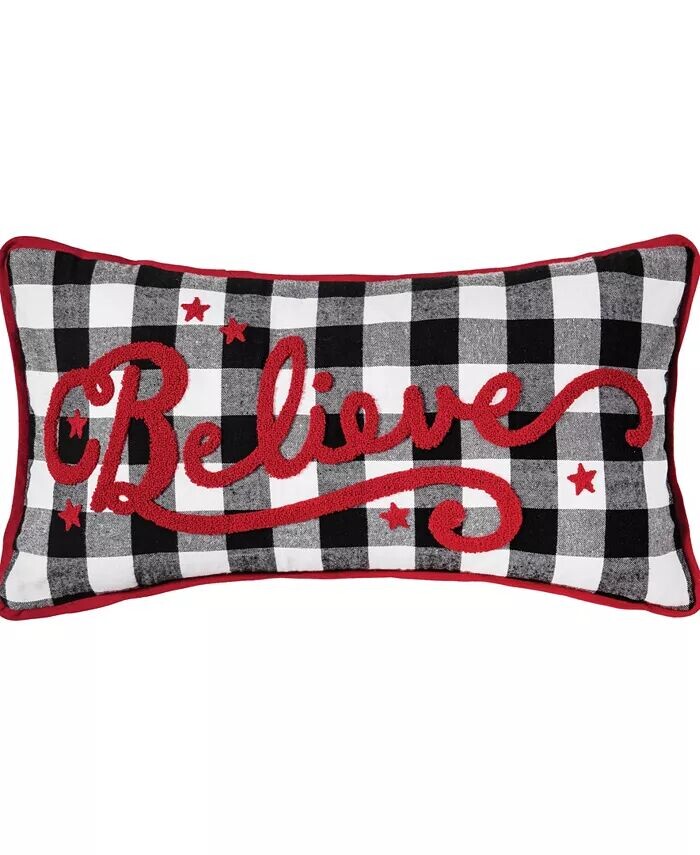 

Подушка Franklin Farm Believe, 12 x 24 дюйма C&F Home, красный