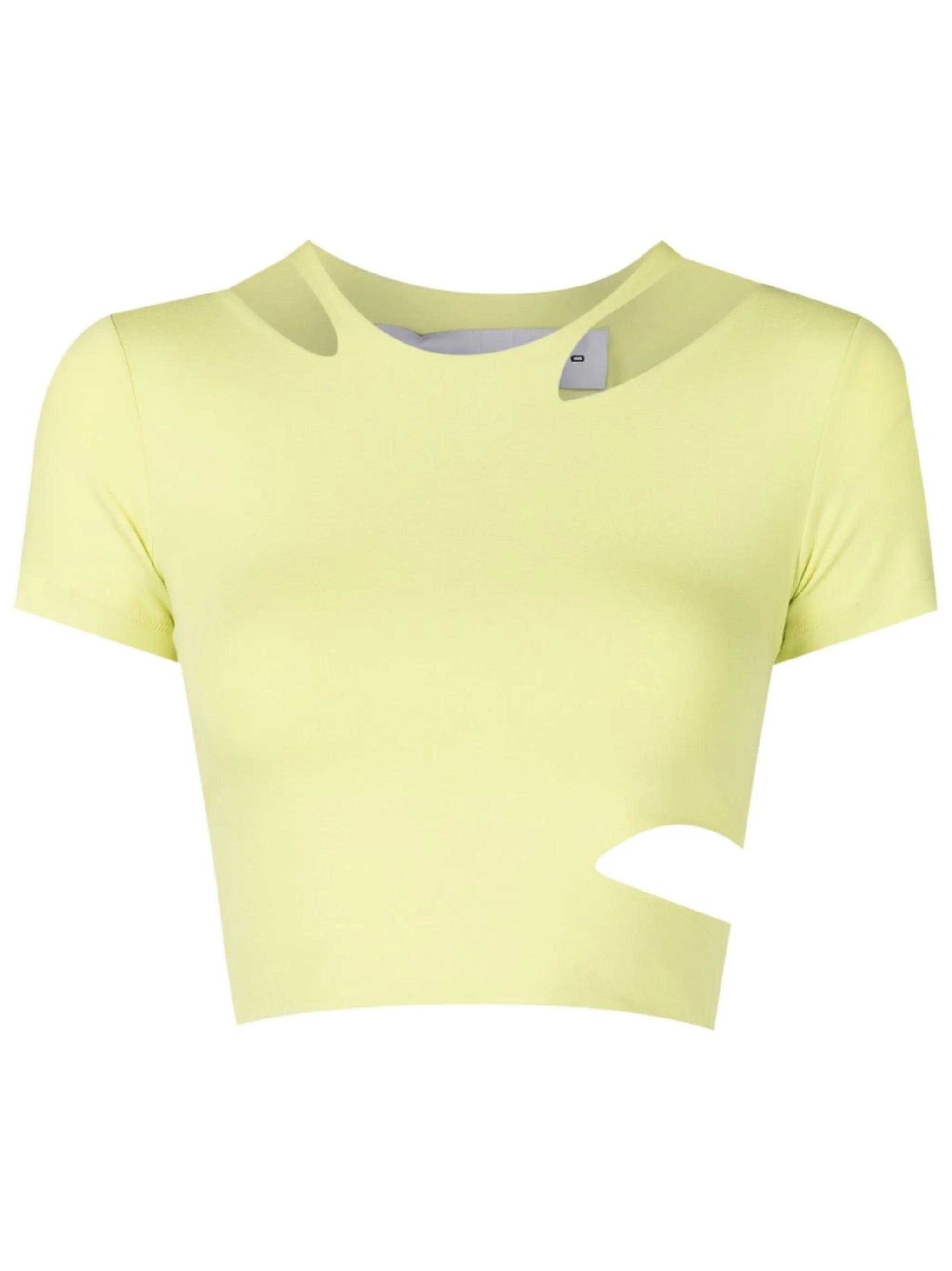 

Укороченная футболка с вырезами Gloria Coelho, зеленый