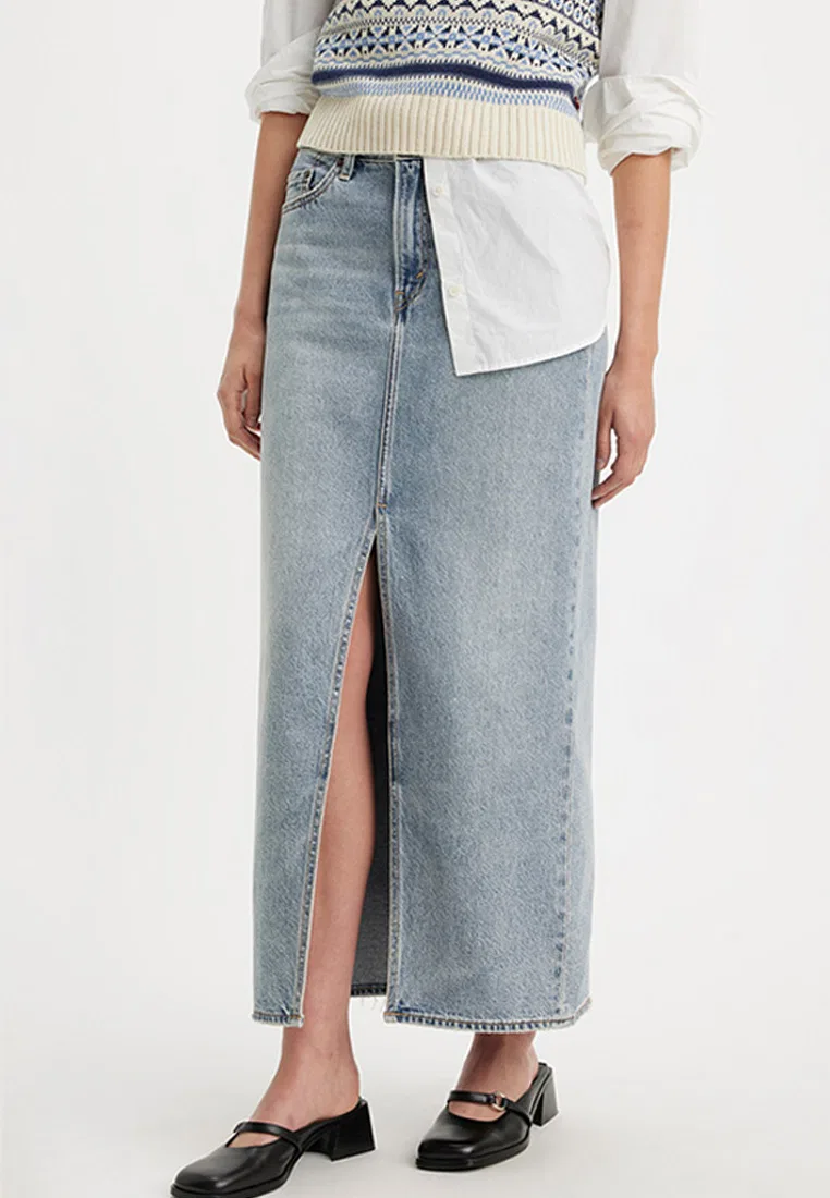 Юбка миди, Levi's, синий — фото 4