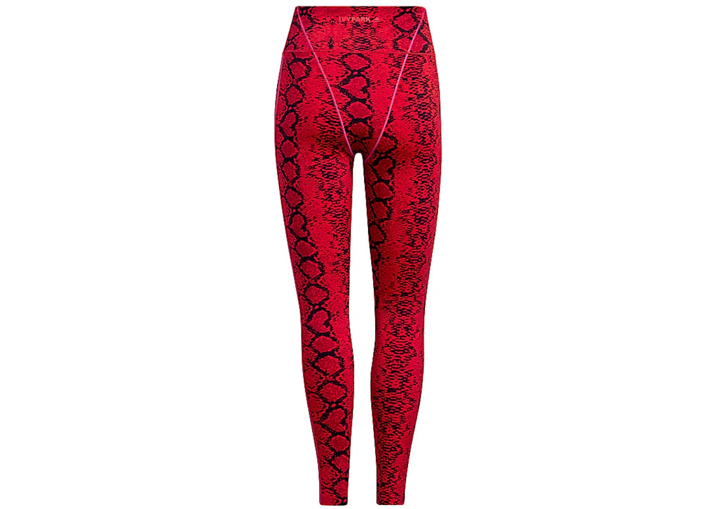 Женские леггинсы с принтом Tights Adidas, Red/Black — фото 2