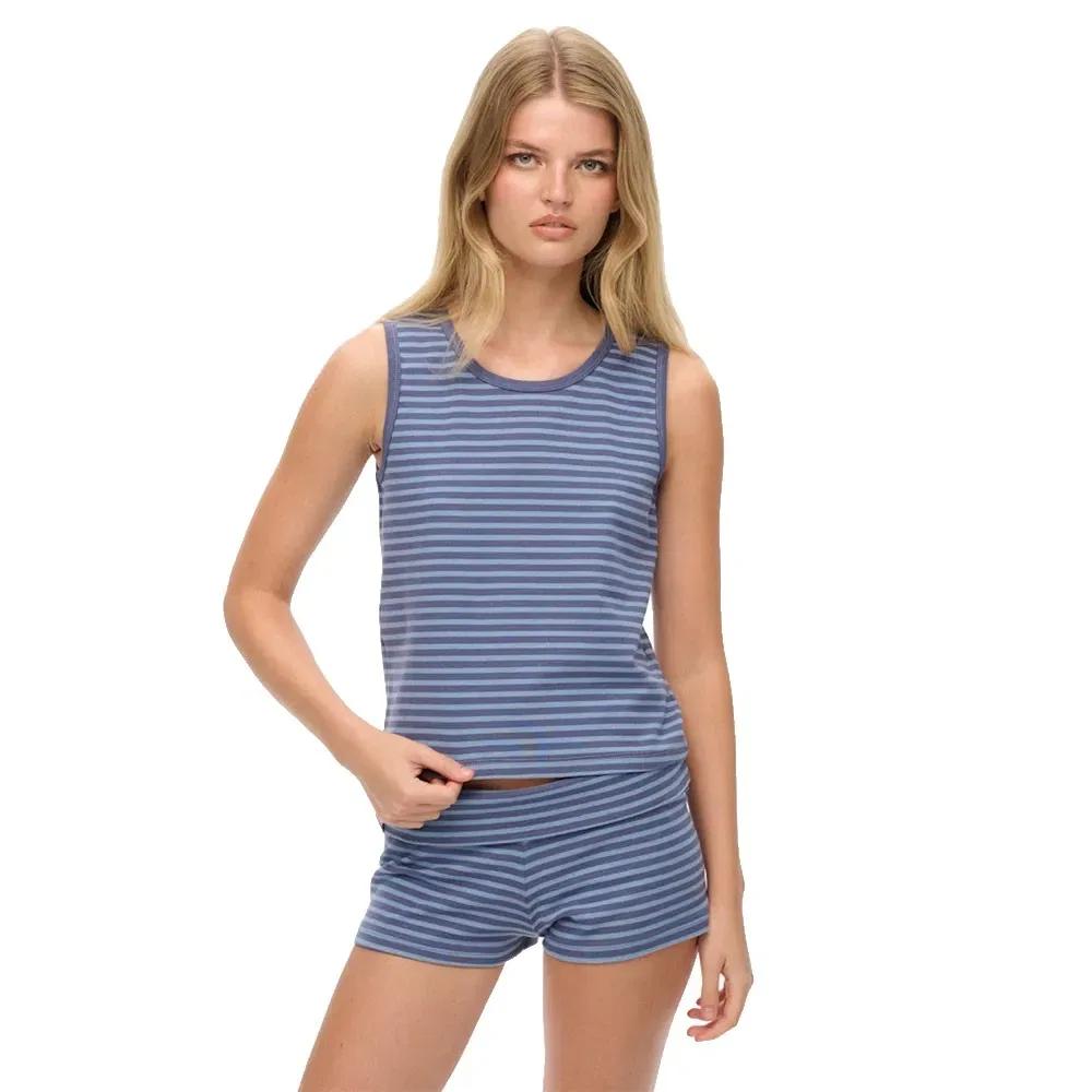 Женская майка без рукавов Athletic Essential Stripe Superdry, Blue