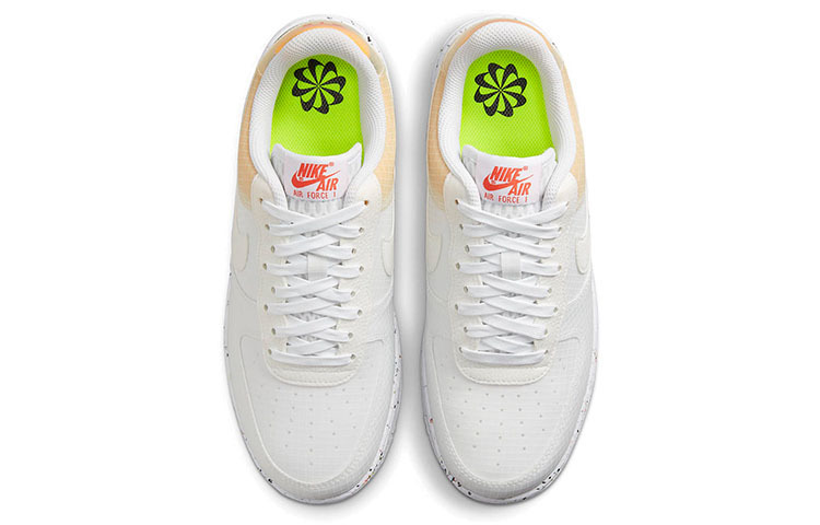 Кроссовки Nike Air Force 1 Low Crater, белый/оранжевый — фото 4