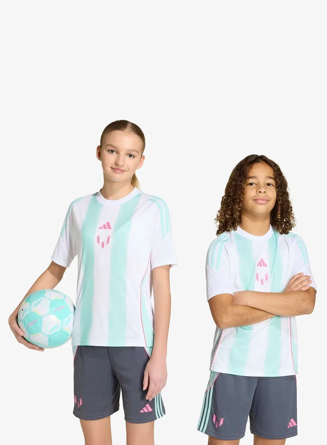 Футболка тренировочная с логотипом Messi Adidas Originals, белый