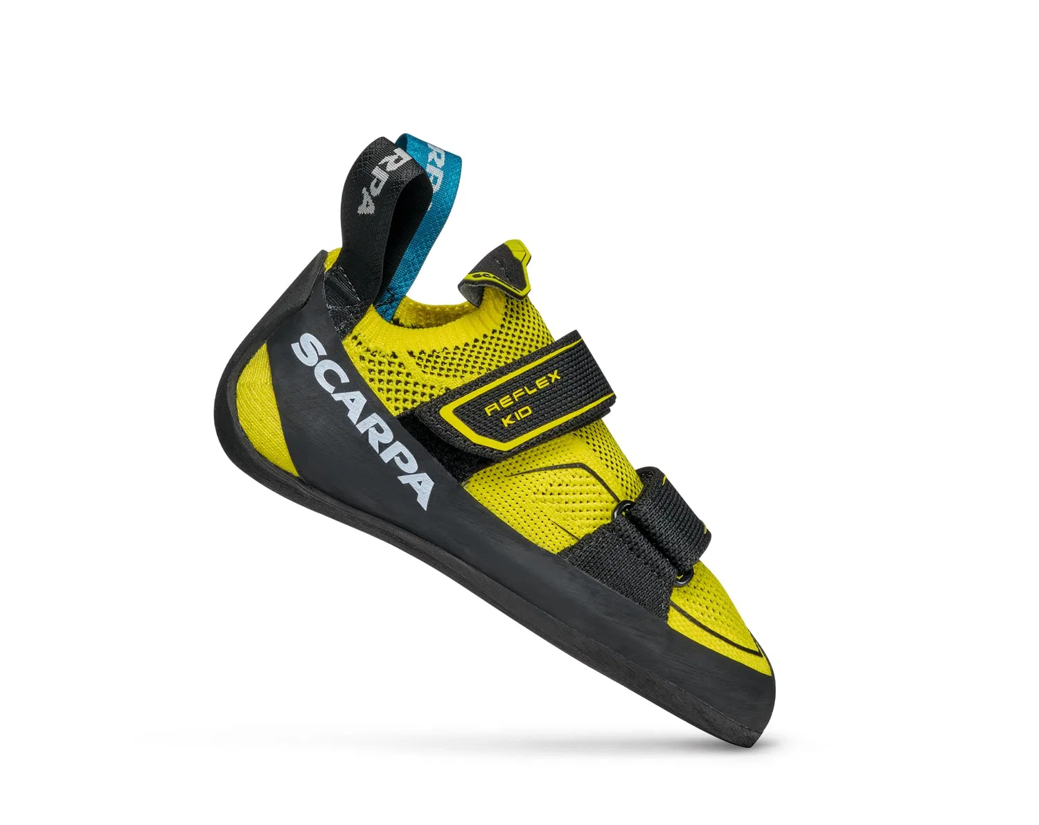 Детские скальные туфли для мальчиков и девочек с закрытым носком Reflex Kid Scarpa, Yellow Black Ffj Vision