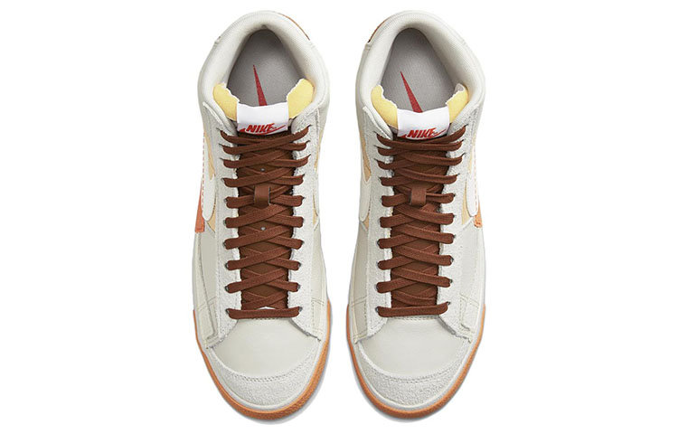 Кроссовки Nike Blazer Mid 77 Pro Club, бежевый/белый — фото 4