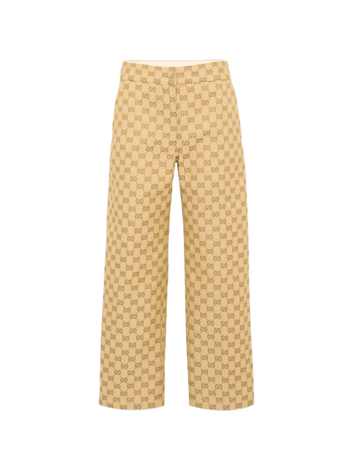 Брюки с узором GG Supreme Gucci Kids, нейтральные цвета
