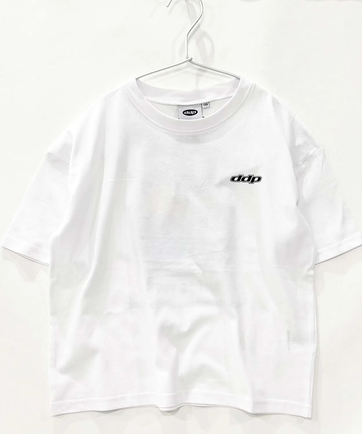 Детская футболка с принтом оверсайз ddp, Серый — фото 2