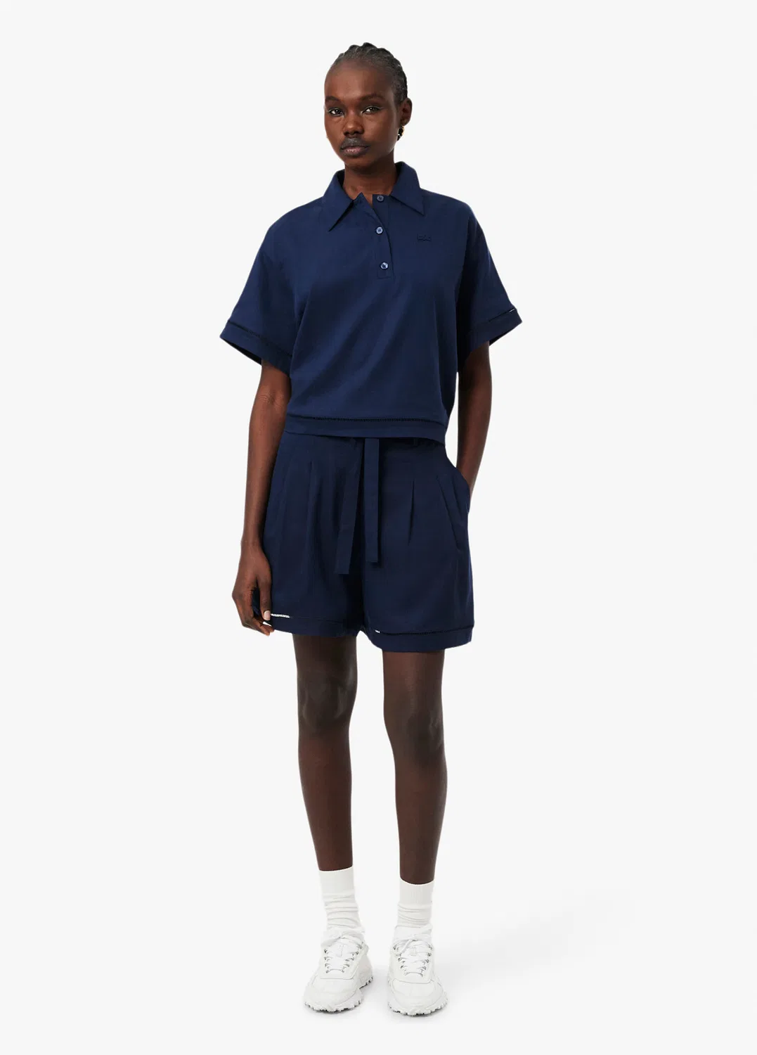 Бермуды Lacoste Oversize Fit, темно-синие — фото 2