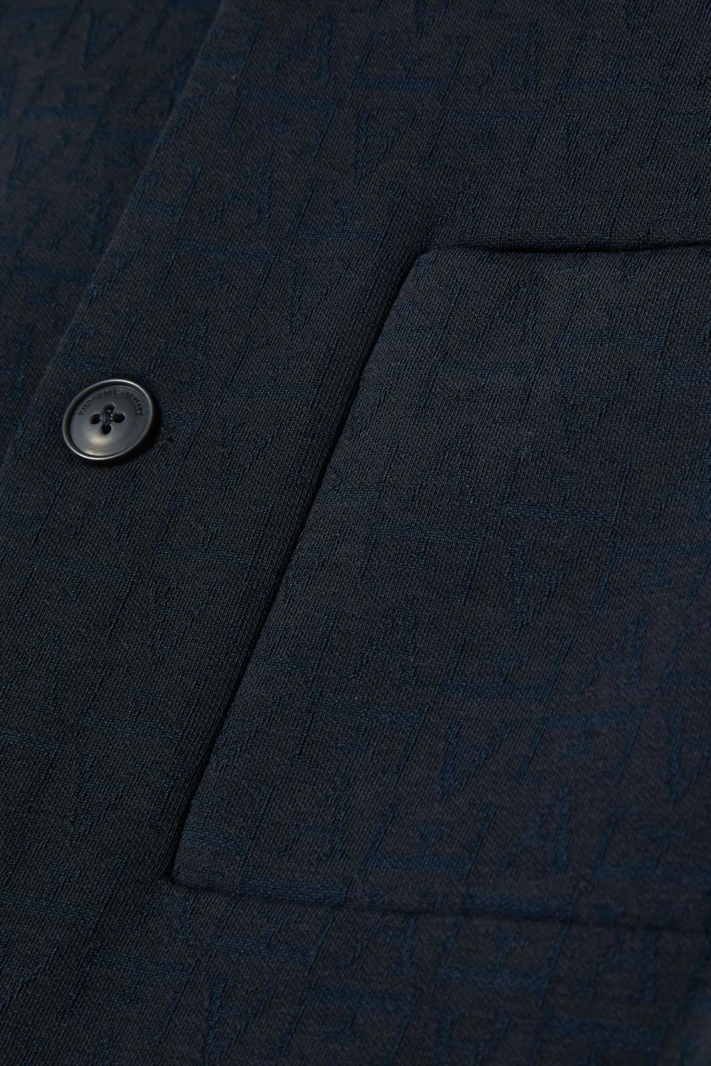 Рубашка с монограммой EA Emporio Armani, синий — фото 4