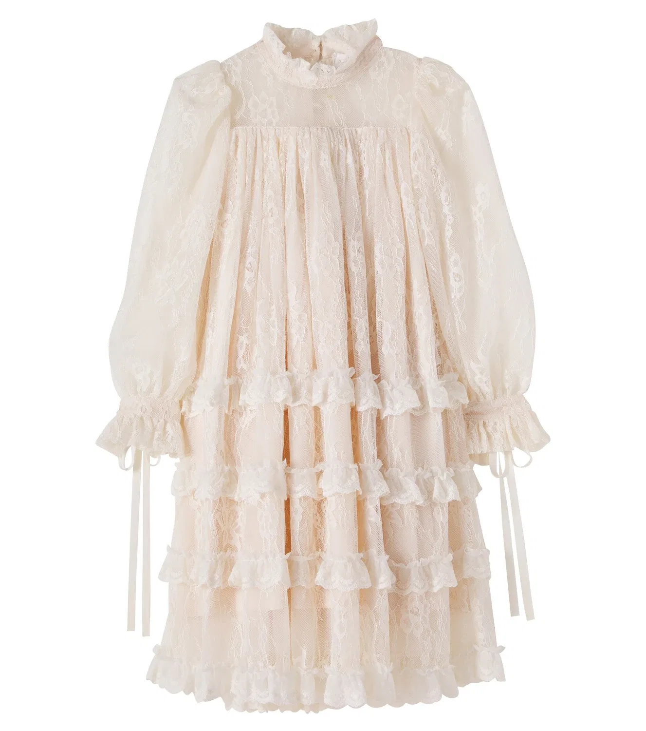 Нарядное платье с кружевом Petite Amalie, белый