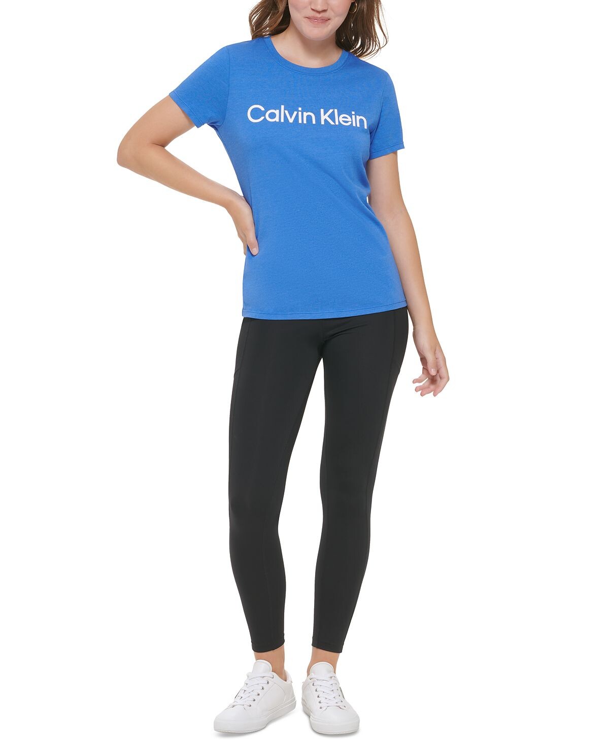 

Женская футболка с логотипом Calvin Klein, мульти