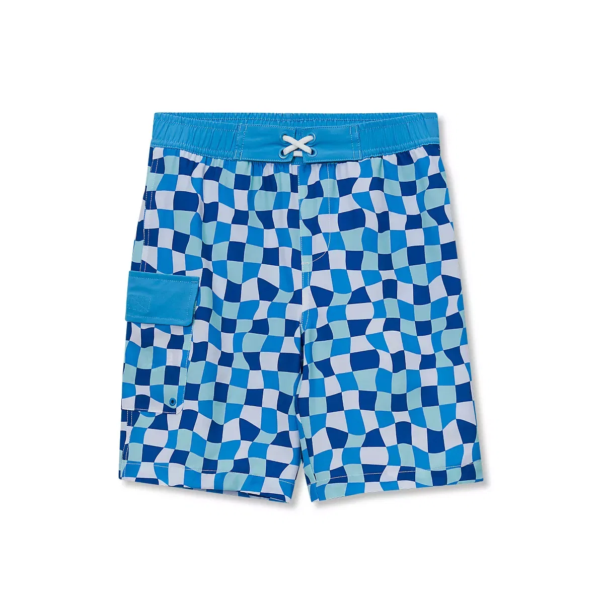 Детские плавки для мальчиков с принтом Lands' End Malibu Blue Check