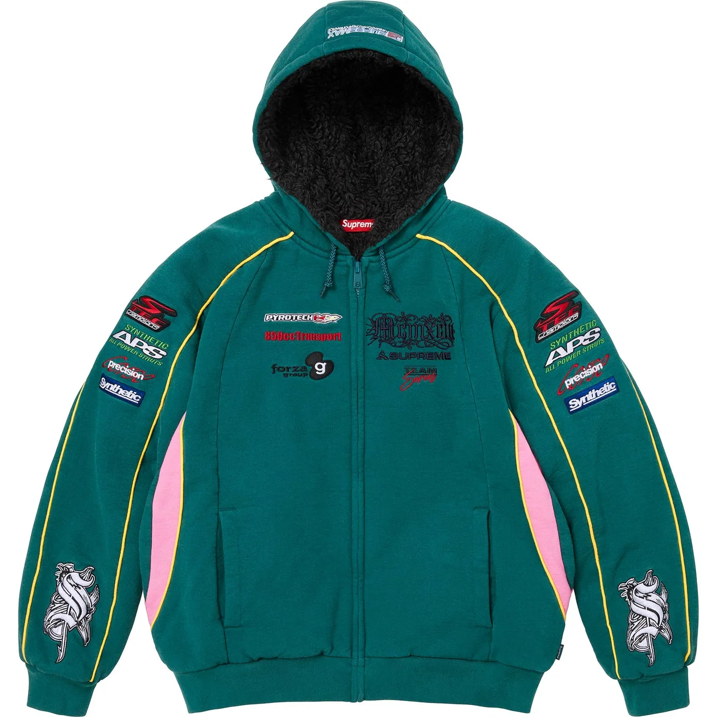 Детское худи унисекс с капюшоном Supreme, Dark Teal