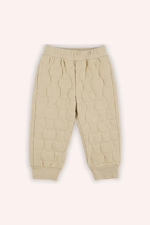 Детские спортивные штаны для девочек стеганые Panço, Beige