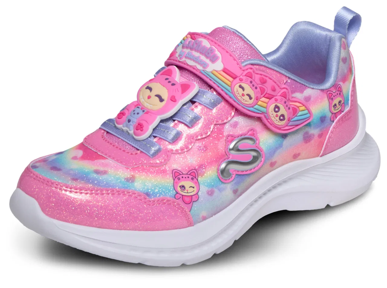 Кроссовки для девочек Jumpsters Skechers, цвет Pink/Multi — фото 4