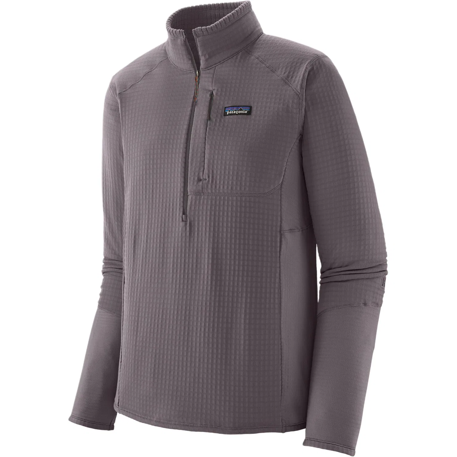 Мужской флисовый пуловер с длинным рукавом R1 Fleece Patagonia, May Gray