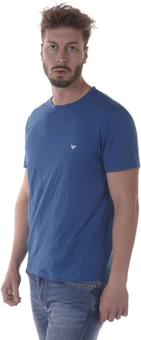 Мужская футболка с круглым вырезом Emporio Armani, Blue — фото 3