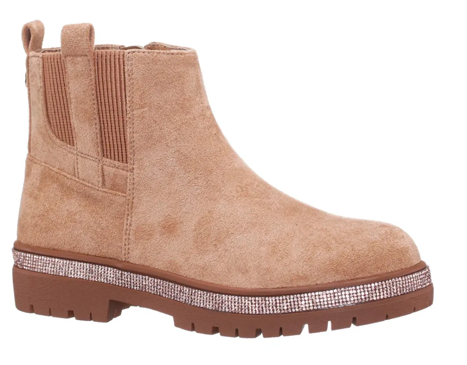 Детские зимние ботинки с блестящей окантовкой Evan Glitter Welt Boot Nina, Tan