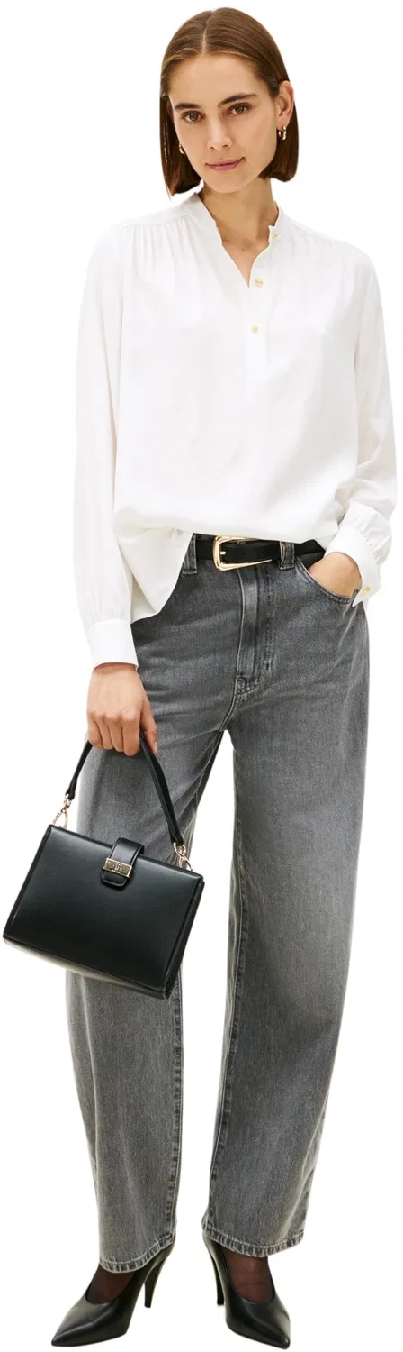 Женская блузка с длинным рукавом Tommy Hilfiger, White (Ecru) — фото 4
