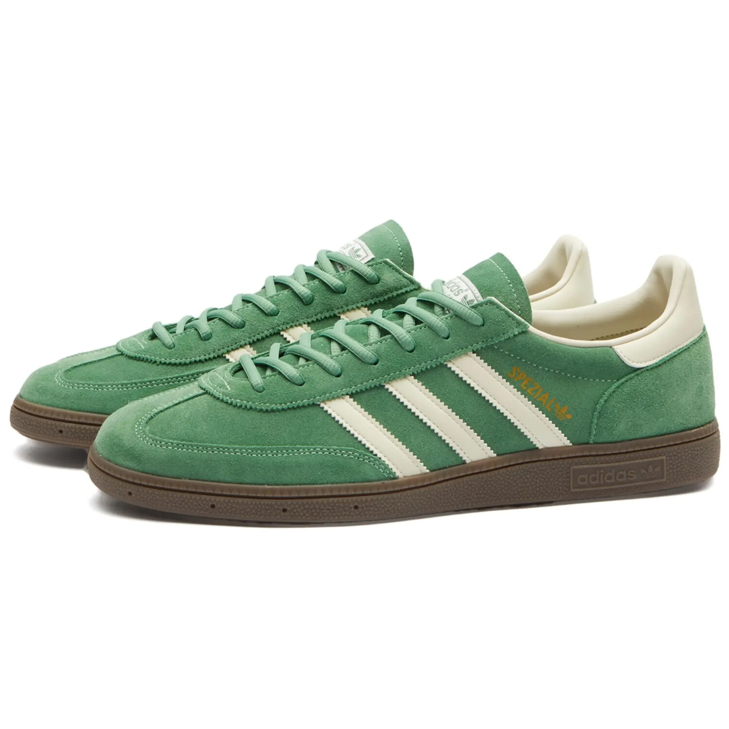 Кроссовки Adidas Handball Spezial, зеленый/кремовый/белый — фото 2